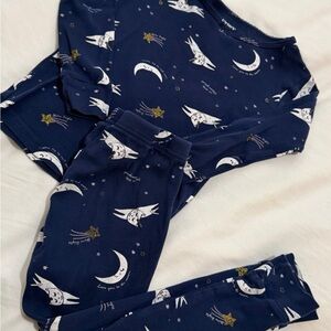 Kids Navy Moon & Stars Pajama Set